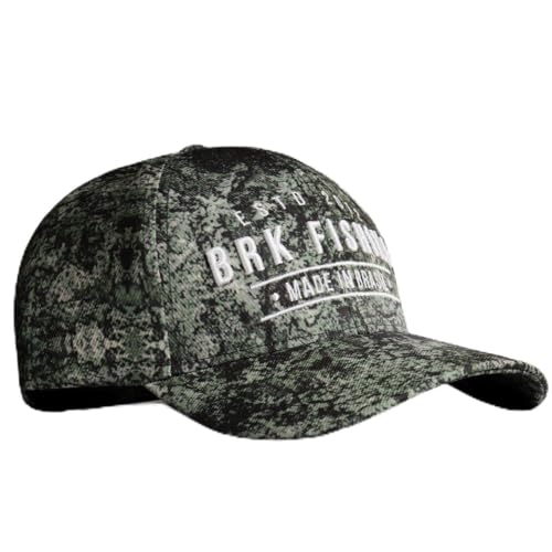 Boné de Pesca Brk Made In Brasil Camo Verde 6 Gomos