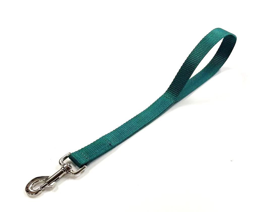 Short Close Control Dog Training Lead Traffic Walking Leash 25mm Polypropylene Webbing (Forest Green, 20 Inches) โ image 1