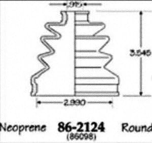 Empi 86-2124D CV Boot Kit