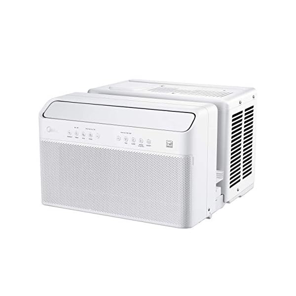 Midea U-Shaped Inverter Window Air Conditioner 12,000BTU with Open Window Flexibility, Robust Installation,Extreme Quiet, 35% Energy Saving, Smart Control, Alexa, Remote, Bracket Included (Renewed)
