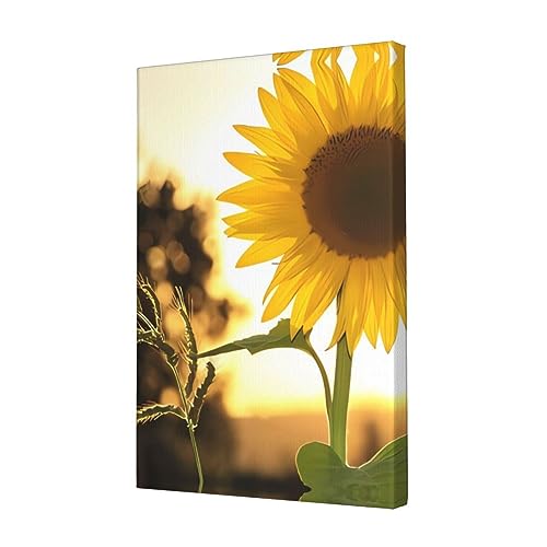 Toile murale tournesols pour habiller un mur vide de salon 30x45
