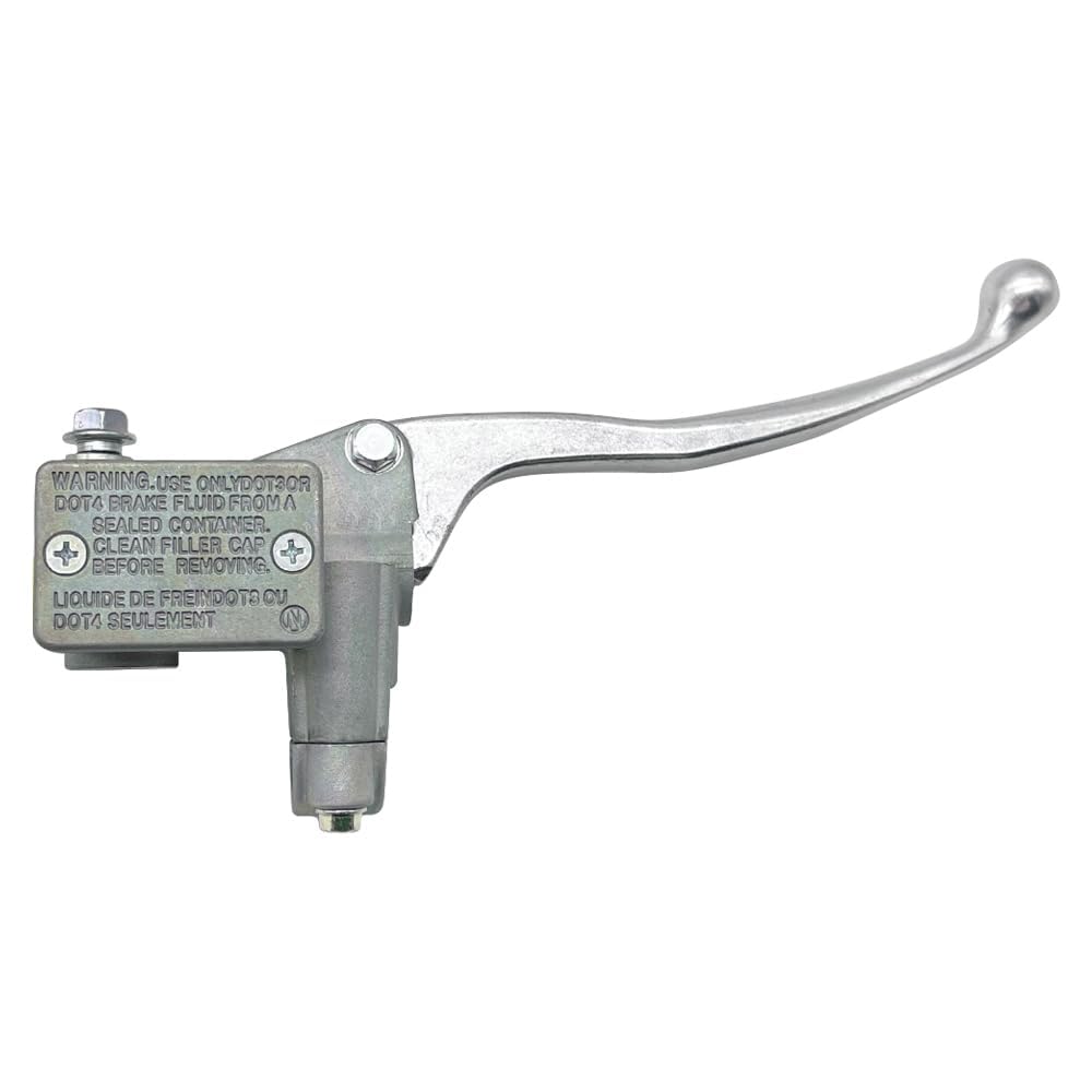 Pompa Cilindro Maestro Freno Anteriore Destra Adatta per Yama-ha YFZ450 Raptor 250 700 Grizzly 550 700 Kodiak 700 YFM250 YFM550 YFM700 (Argento)