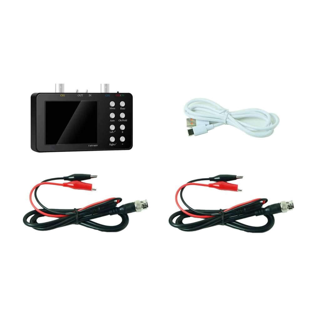 ClAZTyict Digital Oscilloscope Dual-Channel 50M Sampling Rate 10M Analogue Bandwidth 6A Current Waveform Measurement A