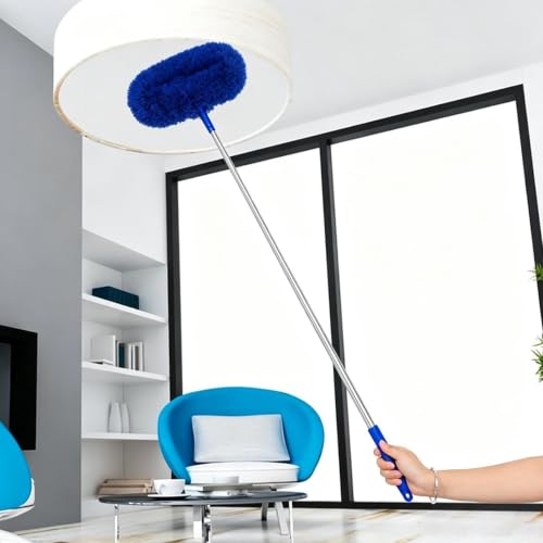 Plumero para ventilador extensible y reutilizable cepillo multiusos para techos 4