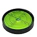 umei Alta precisión Horizontal burbuja aluminio caso bullseye burbuja burbuja burbuja nivel superficial redondo inclinómetros para instrumentos de topografía y tribrachos, 60 mm, precisión 15'/2