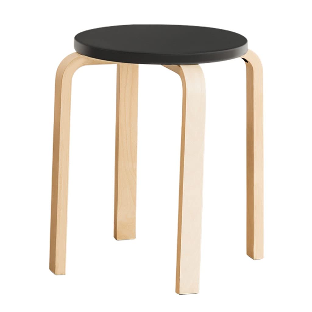 Ronde Kruk Zacht Pakket Huishoudelijke Eettafel En Stoelen Woonkamer Spons Kruk Stoel Stapelbaar Vrije Tijd Kleine Ronde Krukken (Color : #32, Size : 2PCS