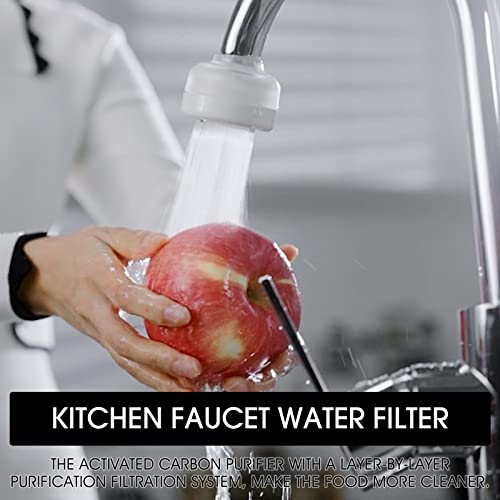 Alss-Al Faucet Water Filter Faucet Mount Filters Purifier Kitchen Tap Filtration Activated Carbon Removes Chlorine Fluoride Heavy Metals Hard Water For Home Kitchen&Bathroom #TOP4