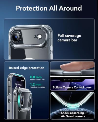 Image of ESR for iPhone Air Case for MagSafe, Camera Control, Clear