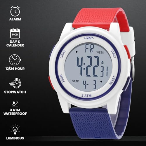 Image of V2A Nova X 2810 Digital Watch for Kids & Teens | Large Easy-Read Display | Alarm Stopwatch Backlight | TPU Sport Strap | 30M Water Resistant | Boys Girls Everyday Watch