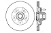 StopTech 128.65080R Sport Cross Drilled Brake Rotor; Front Right