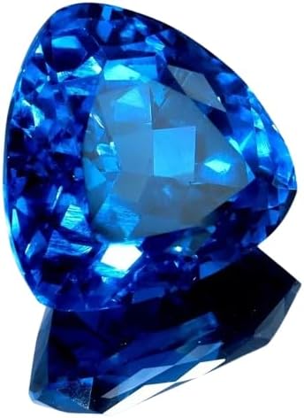9.29 Ct Natural Flawless Blue Tanzanite Trillion Cut From Brazil Loose Gemstone for Jewellery Making