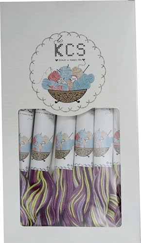 Image of KCS Big skeins of 25 Meters Size 25 Color Variegated Cross Stitch Stranded Threads,6 skeins,4503