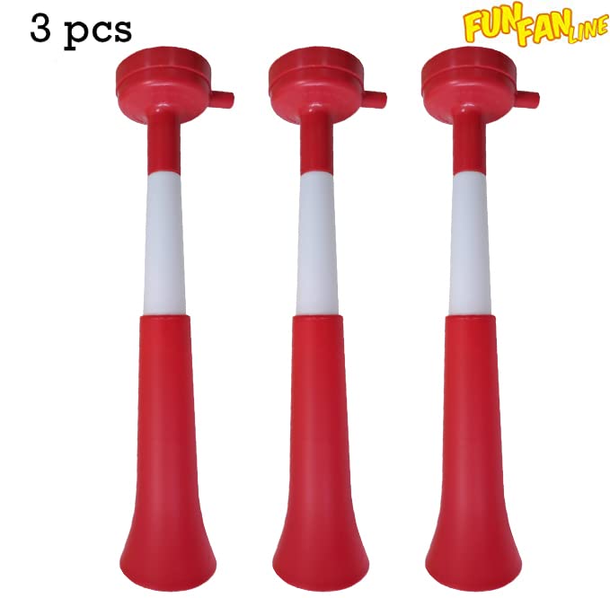 FUN FAN LINE - Pack 3 Three-Body Vuvuzela Trumpets, Denmark/Switzerland - Image 4