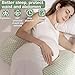 Oskeray Pregnancy Pillow, Maternity Pillow for Pregnant Women, Soft Maternity Pillow with Detachable & Adjustable Pillow Cover, HIPS Legs