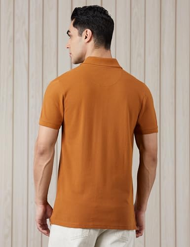 Image of Amazon Brand - Symbol Men's Cotton Rich Solid Polo Tshirt | Collar Tshirts | Half Sleeves | Plain-Regular Fit (Available in Plus Sizes and Combo Pack of 2)