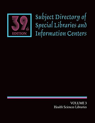 Subject Directory of Special Libraries and Information Centers: 39