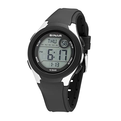 Montre numérique étanche SINAR XV-19-1 pour ne plus rater vos rendez-vous grâce aux 5 alarmes