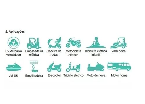 Kit 4 Baterias 12v 15ah Ciclo Profundo Bike Elétrica JET SKI CADEIRA DE RODAS SCOOTER MOTONEVE MOTO