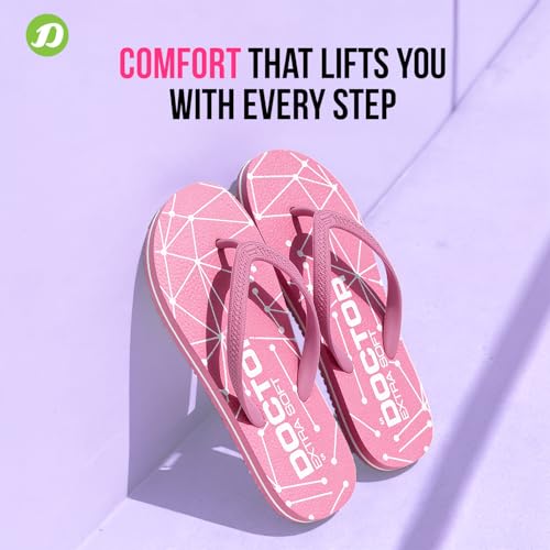 Image of DOCTOR EXTRA SOFT Women's Orthopedic and Diabetic Comfort Ortho Care, Bathroom Rubber Flip-Flops and House Slipper [OR-D-02]