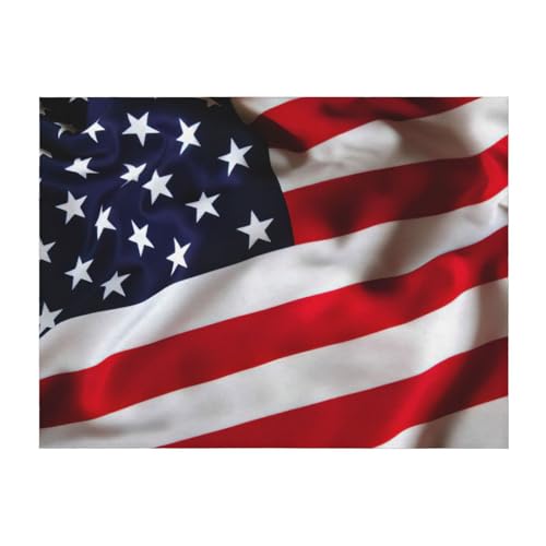 Couverture légère drapeau américain plaid lit jeté de canapé toutes saisons - 2