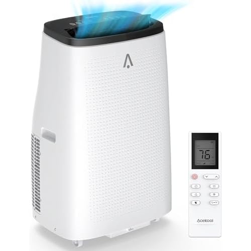 Portable Air Conditioner, 15,000 BTUs Room Air Conditioner for Home Office with Cooling, Dehumidifier, Fan 3 in-1, 24 Hour Timer, Sleep Mode, Cools Up