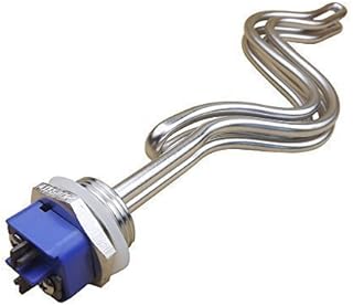 DERNORD 240V 5500W Immersion Ripple Foldback Brewing Water Tubular Heater Element with 1 Inch NPSM Thread White
