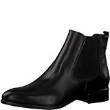 Tamaris 25099-25 Damen, Frauen Stiefeletten,Chelsea Boots,Da.-Stiefel,Stiefel,Halbstiefel,Bootie,Schlupfstiefel,flach,BLACK (Schwarz)
