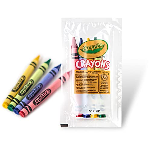 Crayola&reg; Cello Crayons, Assorted Colors, 4 Crayons Per Pack, Carton Of 360 Packs