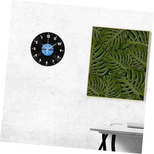 Reloj de pared invertido de vinilo Levemolo de vidrio 7