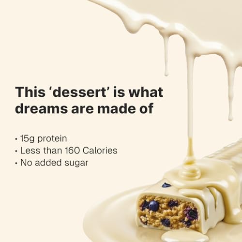 Image of Phab Cheat Protein Bar - Blueberry Cheesecake | High Protein Snack (15g) | No Added Sugar | Low Calorie Fudge Bar | Healthy Guilt-Free Snack | Pack 12-50g each