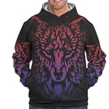 ❉WARM & GOOD LOOKING ： Egal ob Sie zu Hause chillen oder sich einen Film ansehen. Sie können Ihren Hoodie für einen auffälligen Look nach oben oder unten ziehen.