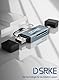 DSRKE SD Kartenleser, Kartenlesegerät USB C/USB3.0, Highspeed SD Kartenleser USB C für SD/Micro SD/TF/SDXC/SDHC/MMC, kompatibel mit iPhone 15 Pro Max, iPad Pro/Air/Mini, MacBook Pro/Air, Galaxy S21