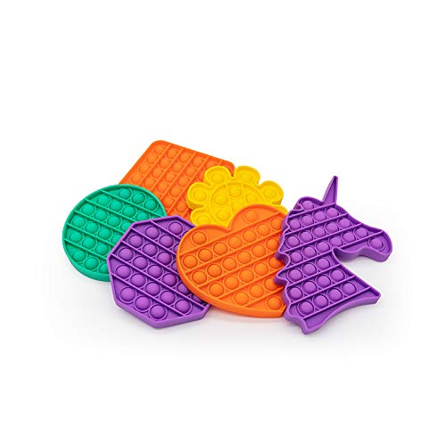 Image of LIVYU LIFE Push pop Bubble Fidget Toy, Stress Relief and Anti-Anxiety Tools Sensory Toy for Autism to Relieve Stress for Kids and Adults (Unicorn-Purple)