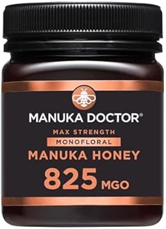 MANUKA DOCTOR | MGO 825+ Manuka Honey Monofloral | 250g | 100% Pure New Zealand Honey | Certified RAW | Non-GMO | Independently Lab Tested | Hive to Home Traceable