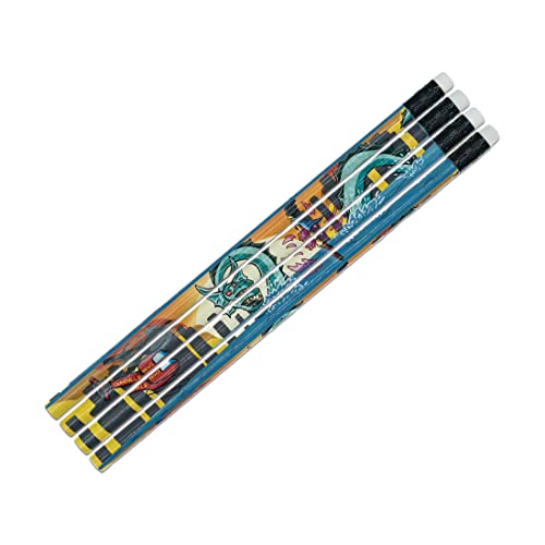 Pack de 12 lápices de grafito diseño Superhéroes miniatura 4