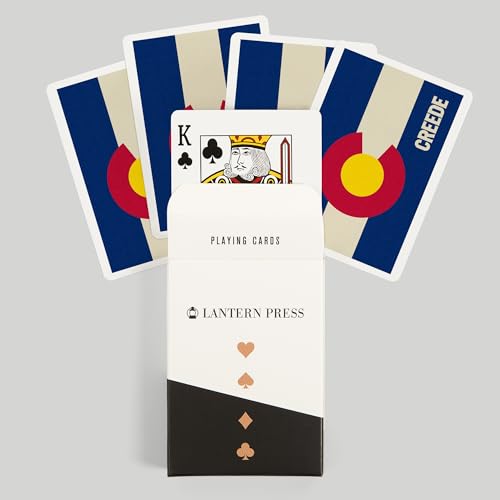 Baraja de cartas Póker Creede Colorado State Flag miniatura 6