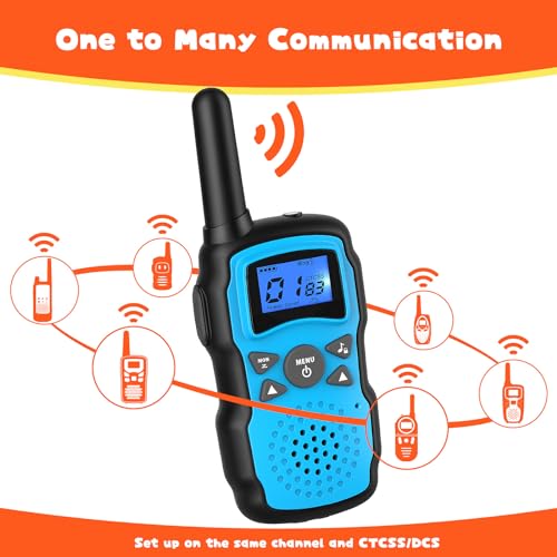 Wishouse M8 4P Walkie Talkies For Kids 4 Pack,Family Walky Talky Adults Children Radio Long Range,Outdoor Camping Fun Toys Birthday Present Xmas Gifts thumb #6