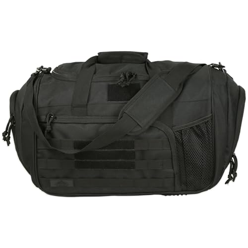 APRlLBAY 43L Large Capacity Military Duffel Bag - Tactical Gym Bag/Weekender for Men & Women (Jet Black)