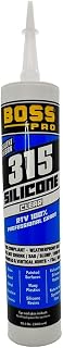 137616 BOSS® 315 100% RTV Professional Silicone Weatherproof Rubber Adhesive Sealant - Clear, 10.1oz-3 pk.