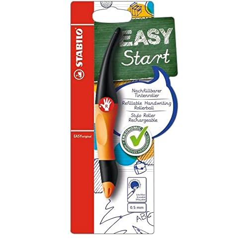 Rollerball ergonómico STABILO EASYoriginal START - Cuerpo naranja/antracita - Modelo para DIESTROS