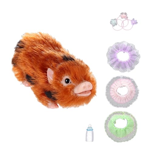 JCRBILW Reborn Piggy Doll �Z�b�g �V���R���f�� �w�b�h�o���h �G�v���� �M���r 3D�� �����̖� �C���e���A ���� �I�t�B�X�f�X�N�ɓK�p, Orange