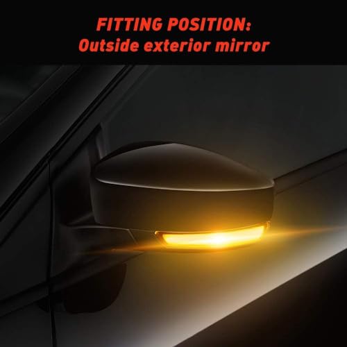 Intermitente dinámico para retrovisor de Ford Focus MK2 luz de intermitentes espejo derecho 6