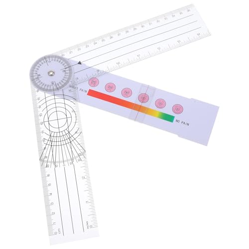 Amosfun Finger Goniometer Angle Measuring Tool for Body Assessment Professional Medical Supply Protractor Angle Finder for Physical Therapy and Home Use