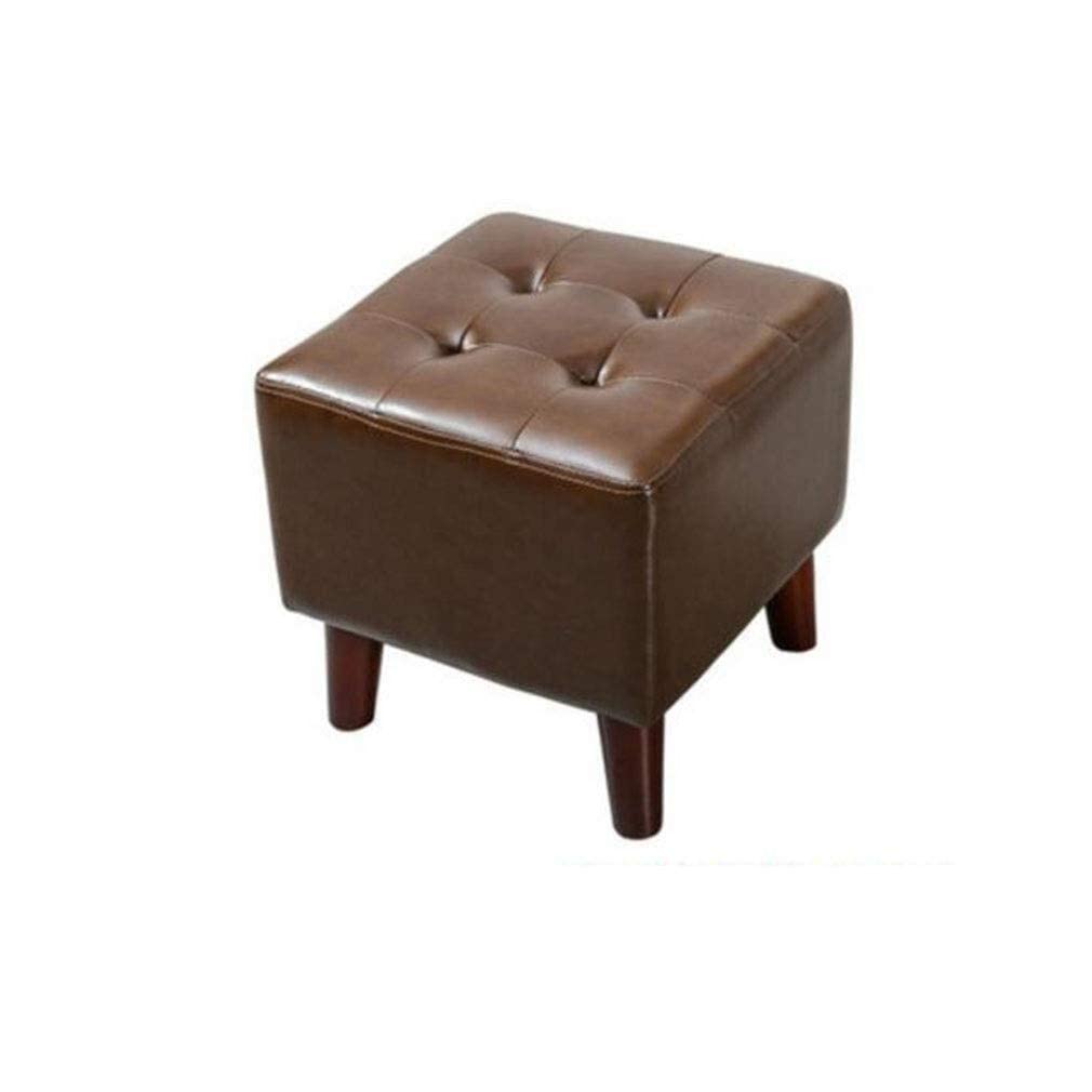 Tabouret banc créatif en bois massif avec revêtement PU imperméable