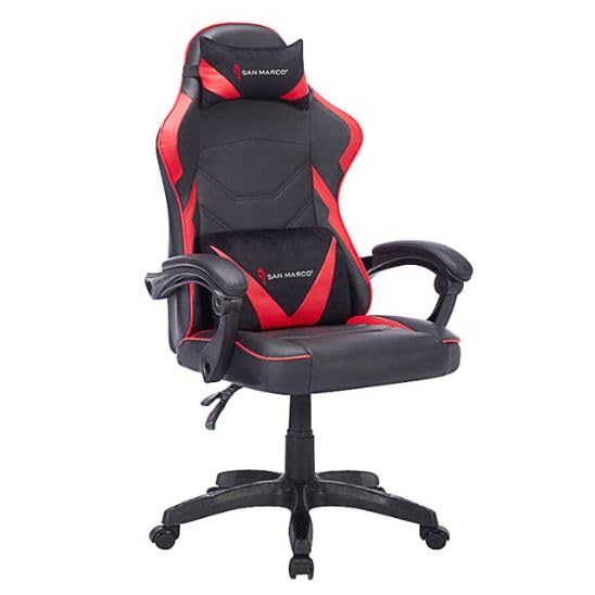 San Marco Sedia Gaming Ergonomica (Rosso)
