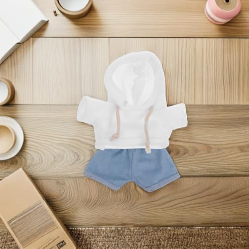 Toddmomy Plüschpuppen-Kleidungsset Mit Kapuzenpullover Und Hose Für Kuscheltiere 30Cm Puppenkleidung Für Kinder Zum Spielen Und Anziehen