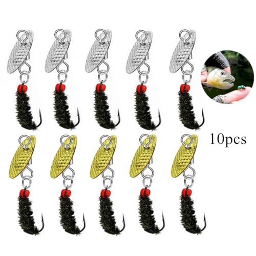 OriGlam Dry Wet Flies Fly Fishing Flies Kit 10pcs - Image 9