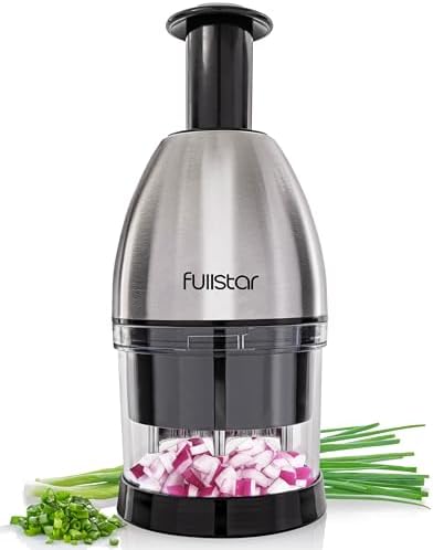 Fullstar Onion Chopper for Vegetables - Stainless Steel Manual Ha...