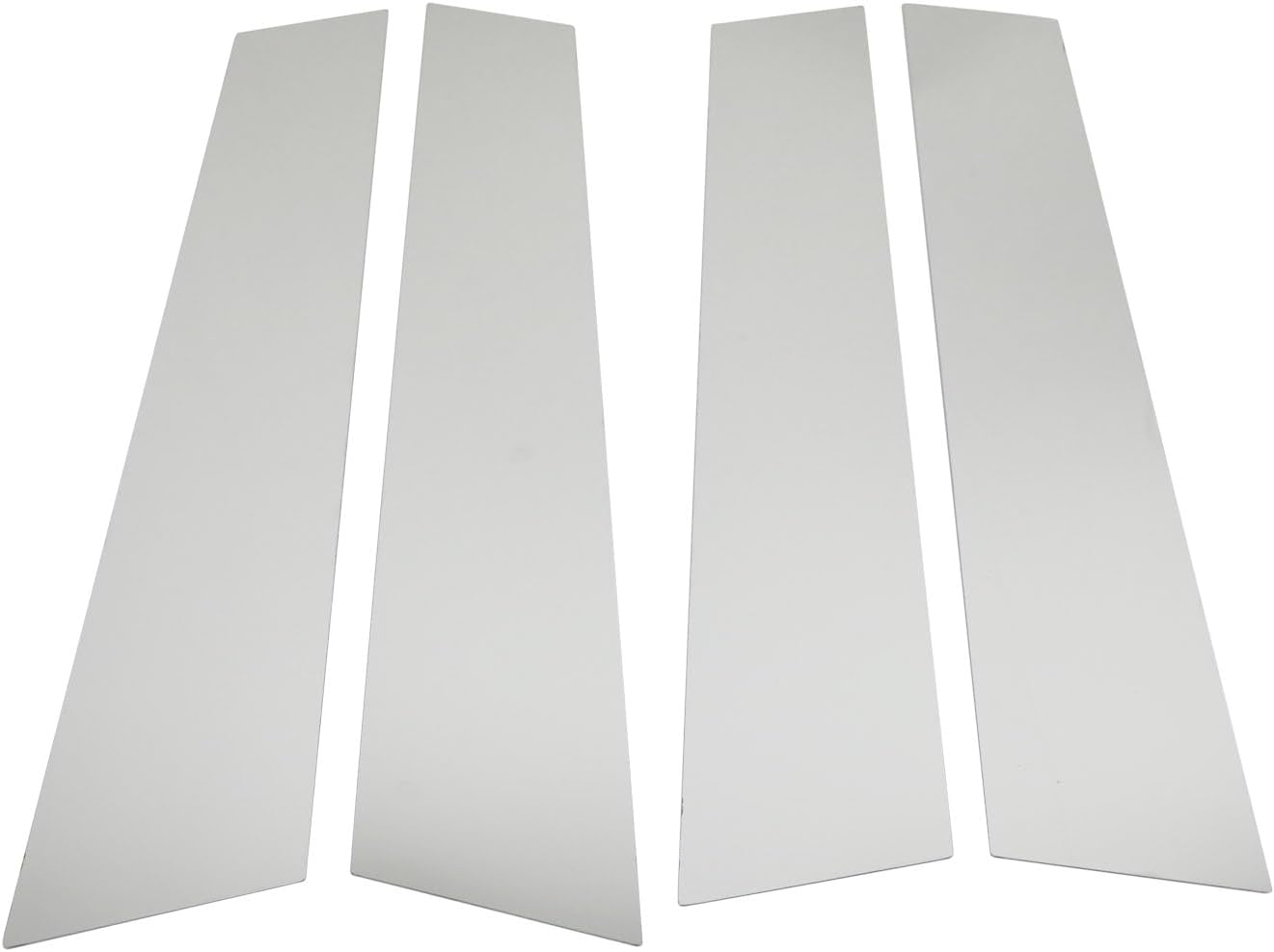 OMAC Window B Pillar Posts Door Trim Cover for Dodge Neon 2017-2020 Steel Silver 4X