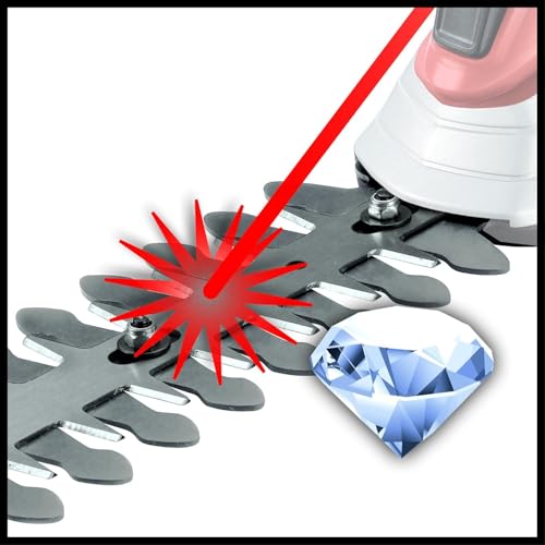 Foto von Einhell Akku-Gras- und Strauchschere GE-CG 12 Li WT (Litihum-Ionen, 12 V, 1,5 Ah, werkzeugloser Messerwechsel von Grasschneideblatt und Strauchscherenmesser) ohne Teleskopstiel